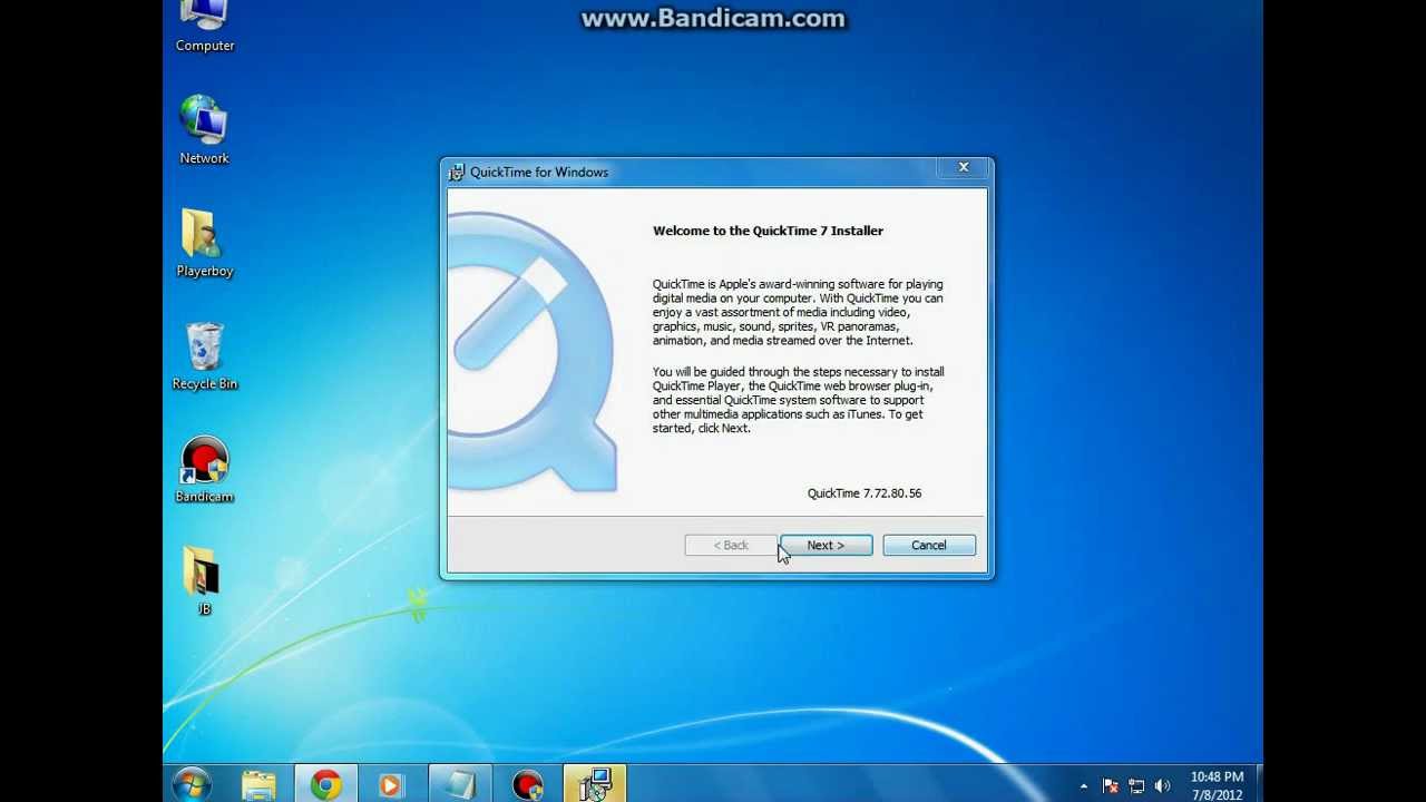 Quicktime player windows 10 install